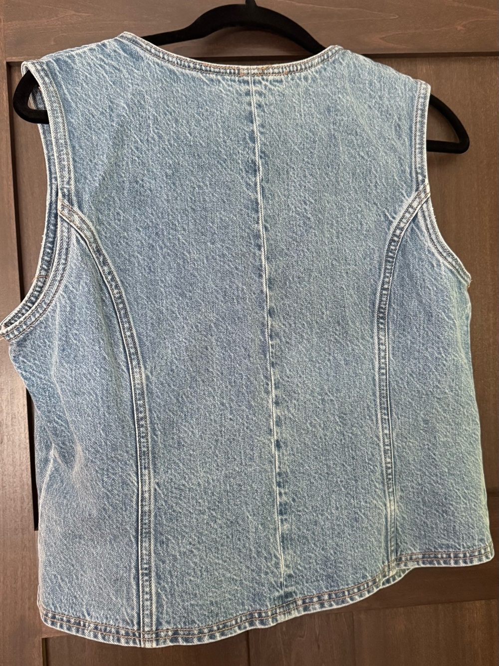 Abercrombie & Fitch Light Blue Denim Vest - Picture 3 of 3